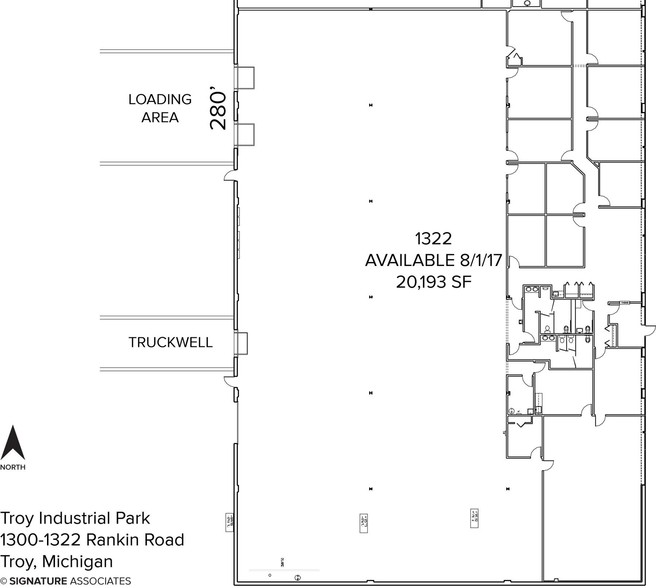 1300-1400 Rankin Dr, Troy, MI for lease - Floor Plan - Image 2 of 11