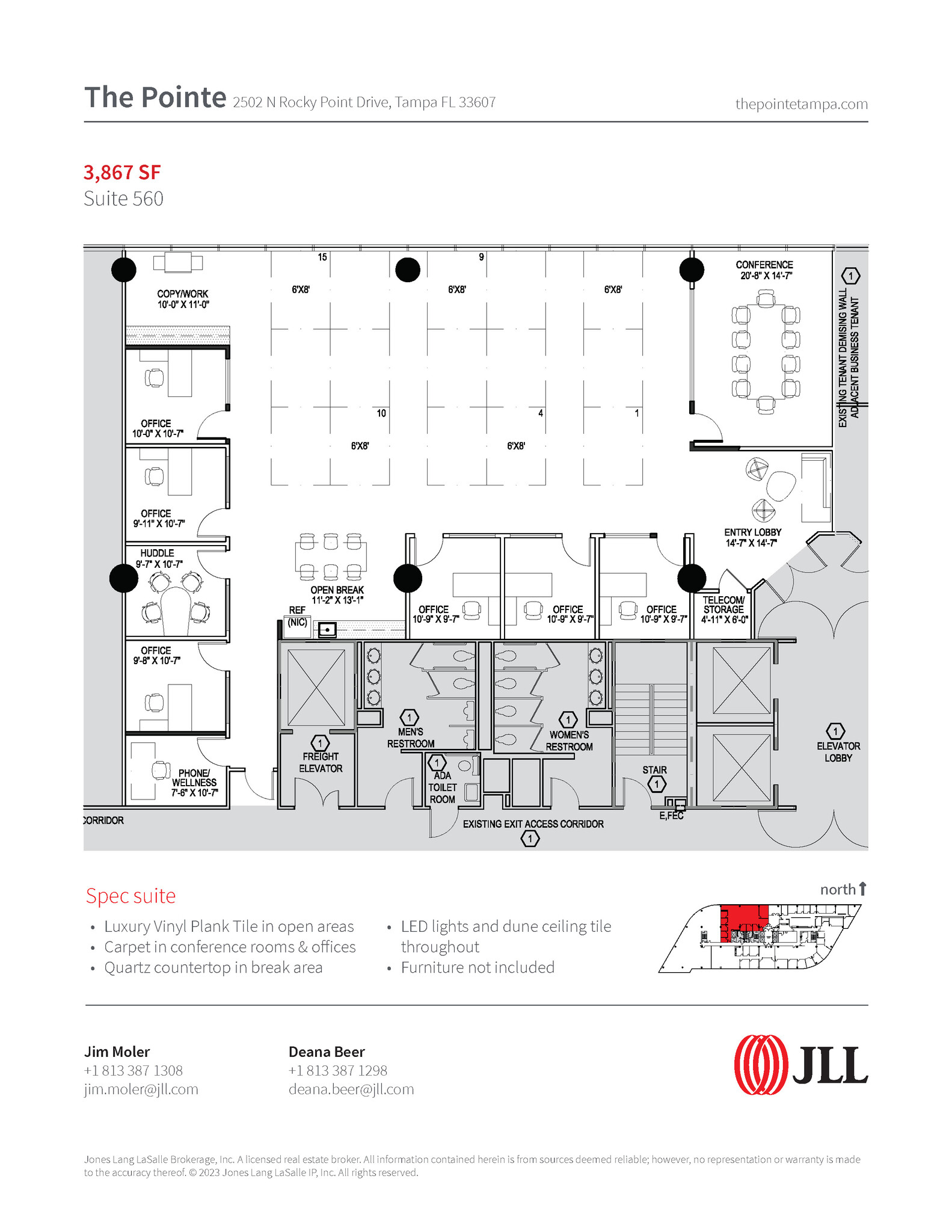 2502 N Rocky Point Dr, Tampa, FL for lease Floor Plan- Image 1 of 1