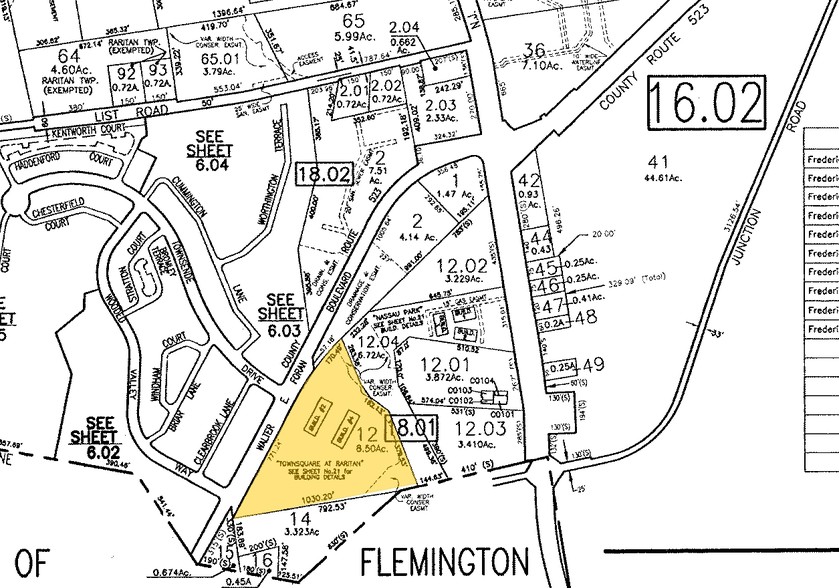 5 Walter E Foran Blvd, Flemington, NJ for lease - Plat Map - Image 2 of 23