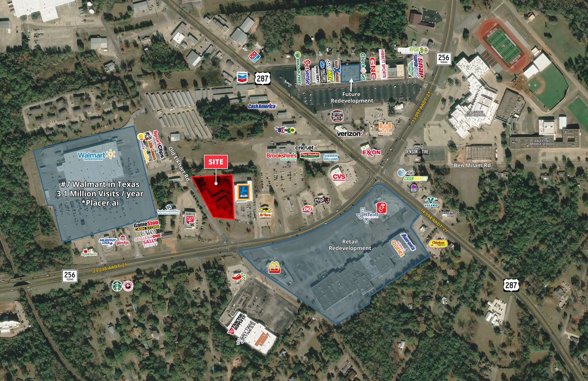 2121 S Loop 256, Palestine, TX for sale Building Photo- Image 1 of 1