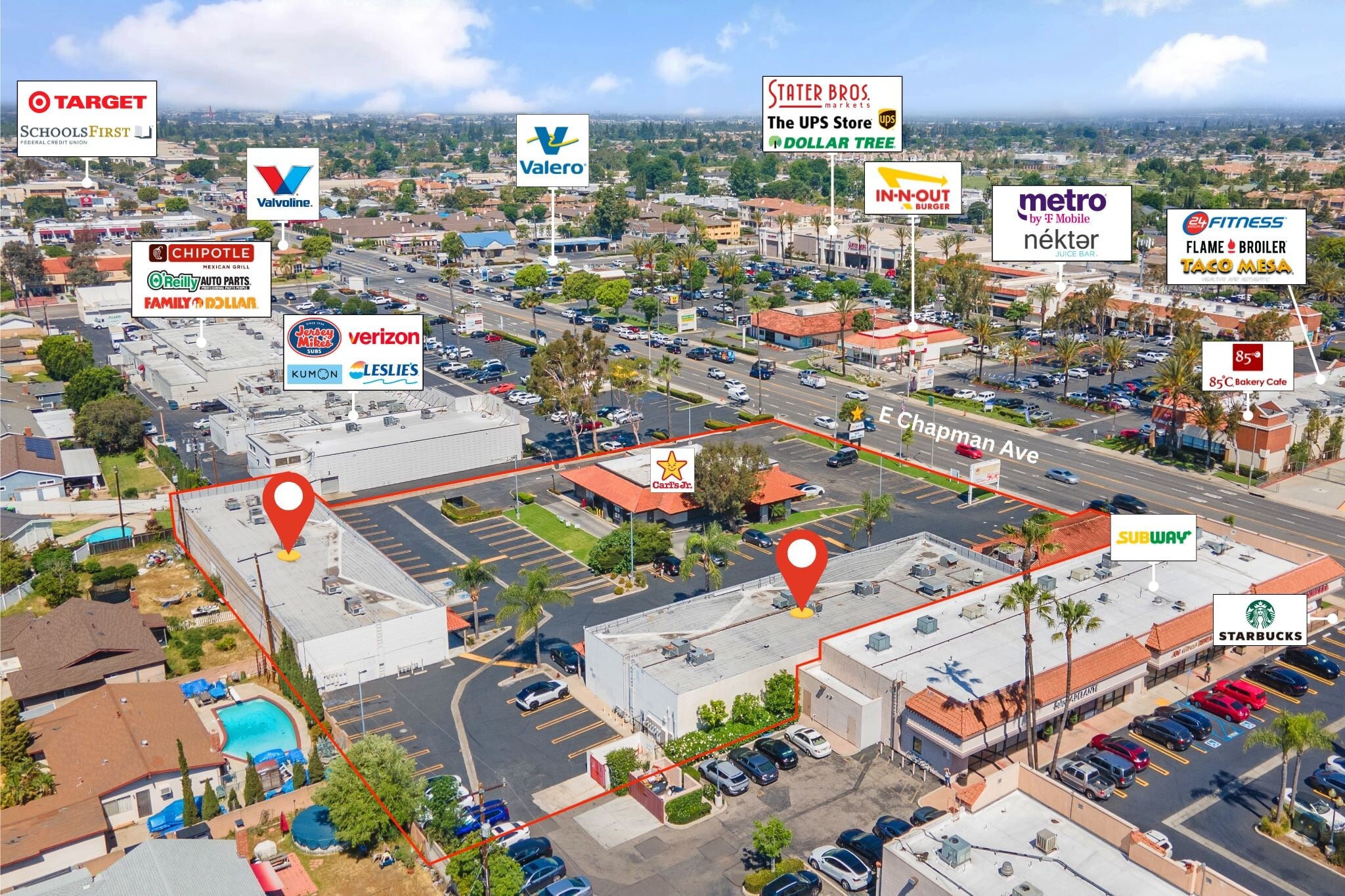 3512-3538 E Chapman Ave, Orange, CA for lease Building Photo- Image 1 of 16