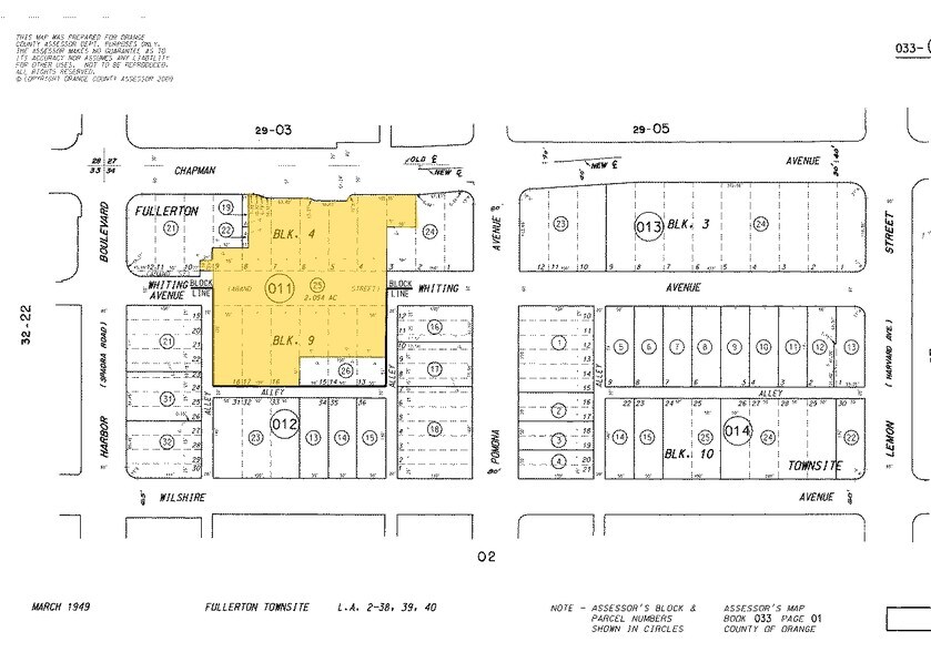 130 E Chapman Ave, Fullerton, CA for sale - Plat Map - Image 1 of 1