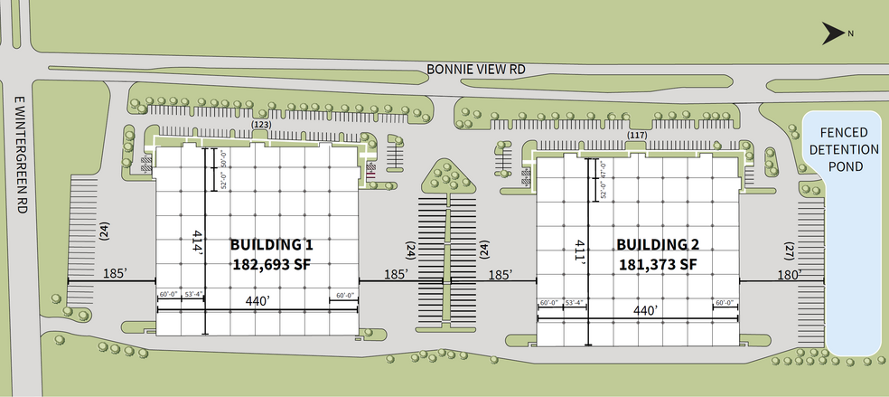 I-20 / I-45 Distribution Center, Building 2, Lancaster, TX for lease - Site Plan - Image 2 of 3