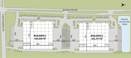 I-20 / I-45 Distribution Center, Building 2, Lancaster, TX for lease Site Plan- Image 2 of 2