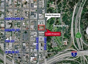 526 E Grape St, San Diego, CA - AERIAL map view