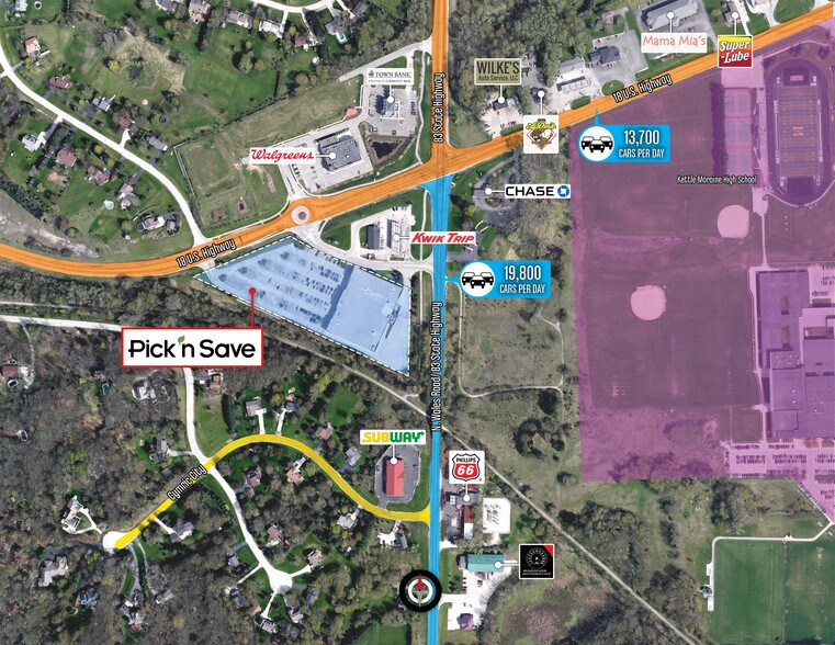 405 N Wales Rd, Wales, WI for sale - Aerial - Image 1 of 1