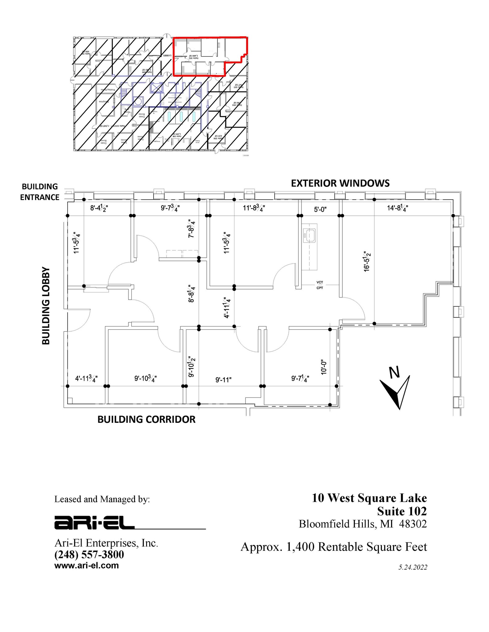 10 W Square Lake Rd, Bloomfield Hills, MI for lease Floor Plan- Image 1 of 1