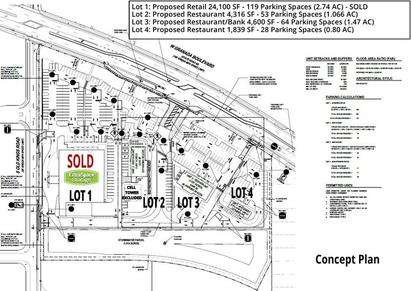 764 W Granada Blvd, Ormond Beach, FL for sale - Site Plan - Image 2 of 5