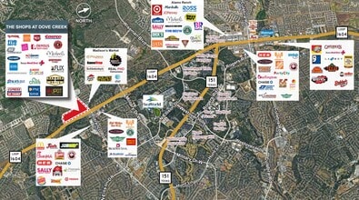 The Shops at Dove Creek, San Antonio, TX - AERIAL map view - Image1