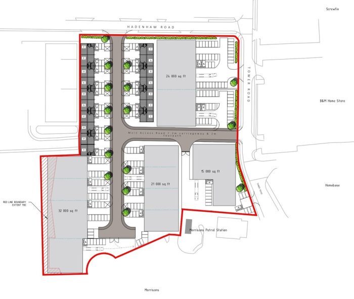 Tower Rd, Lowestoft for lease Site Plan- Image 1 of 2