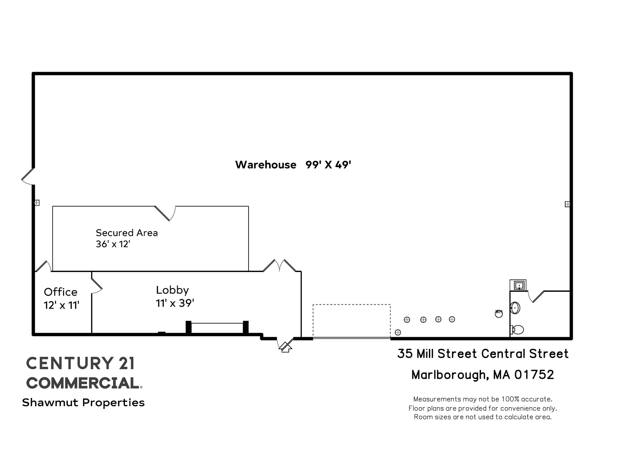 35 Mill Street Central, Marlborough, MA for lease Floor Plan- Image 1 of 32