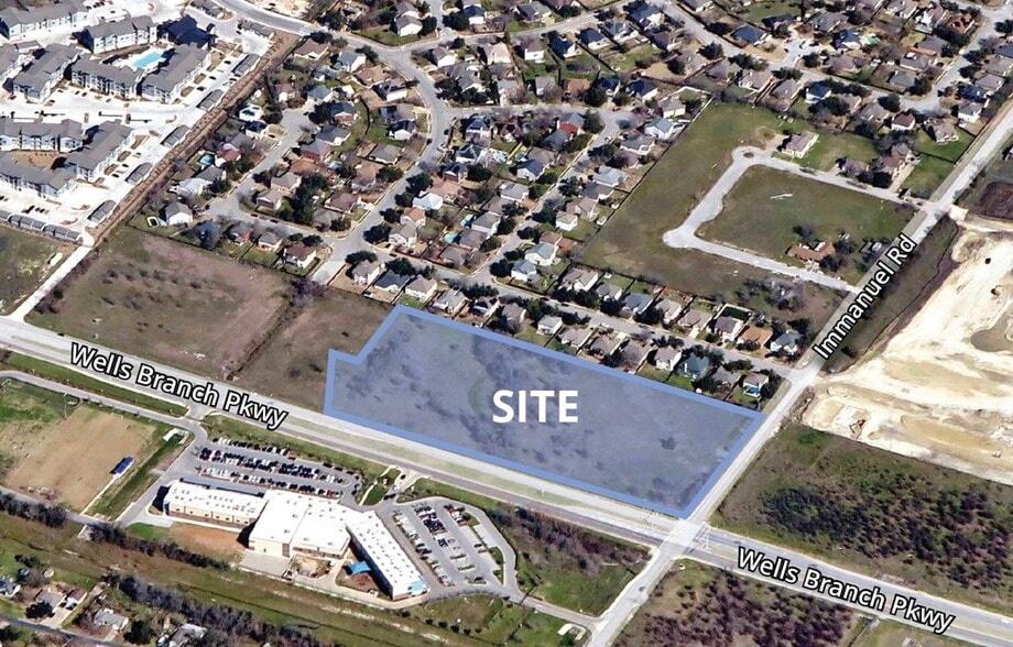 Wells Branch Parkway at Immanuel Rd, Pflugerville, TX for lease - Aerial - Image 1 of 7