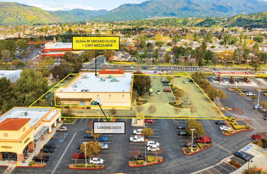 1504-1600 Foothill Blvd, La Verne, CA for lease - Aerial - Image 2 of 4