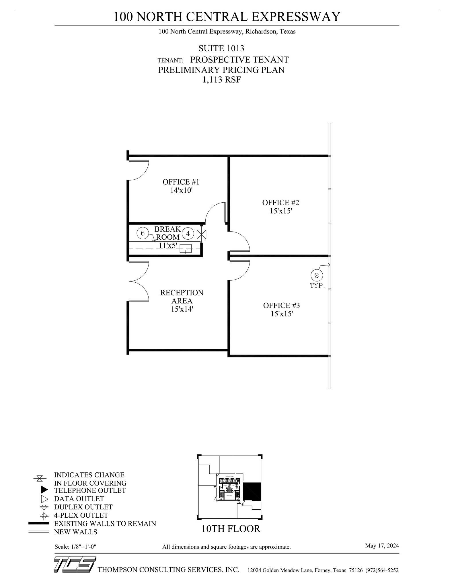 100 N Central Expy, Richardson, TX for lease Site Plan- Image 1 of 1