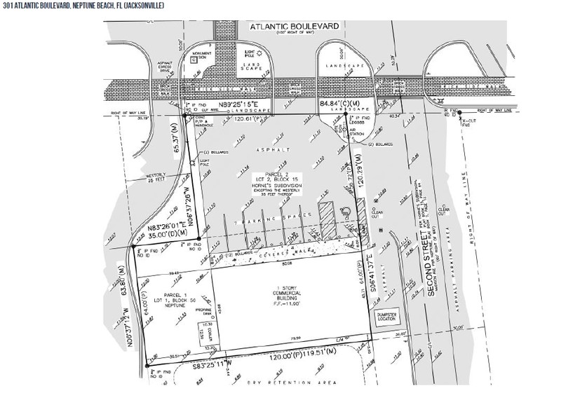 301-309 Atlantic Blvd, Neptune Beach, FL for sale - Plat Map - Image 1 of 1