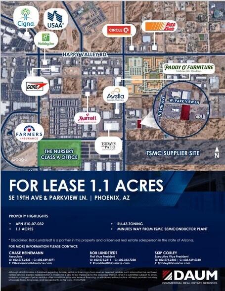 SE 19th Ave & Parkview Ln, Phoenix, AZ for lease - Primary Photo - Image 1 of 1