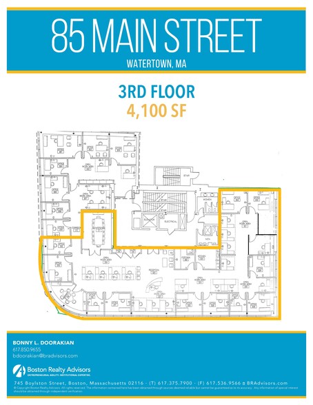 75-85 Main St, Watertown, MA for lease - Floor Plan - Image 2 of 5