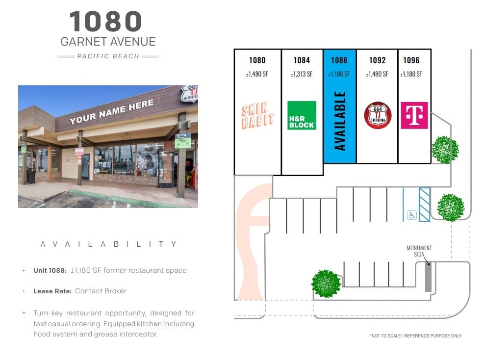 1078-1096 Garnet Ave, San Diego, CA for lease Site Plan- Image 1 of 1