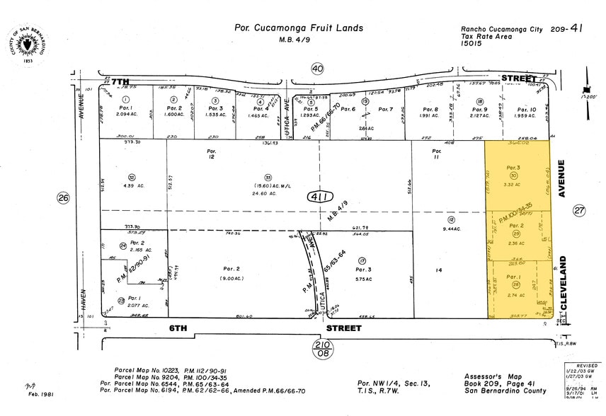 10860 6th St, Rancho Cucamonga, CA for lease - Plat Map - Image 3 of 20
