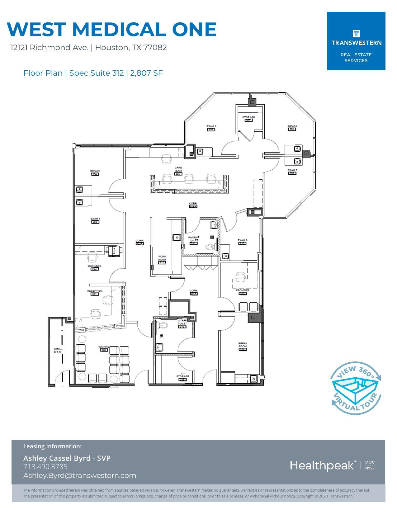 12121 Richmond Ave, Houston, TX for lease Floor Plan- Image 1 of 2