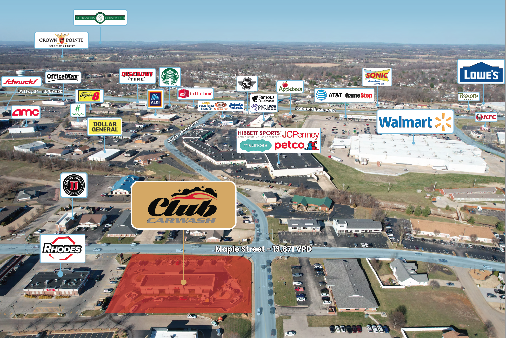 1200 Maple St, Farmington, MO 63640 - Club Car Wash | LoopNet