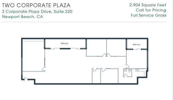 2 Corporate Plaza Dr, Newport Beach, CA for lease Floor Plan- Image 1 of 1