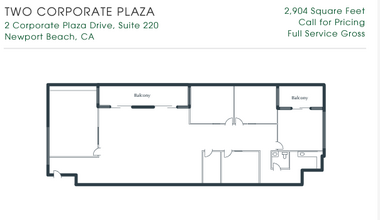 2 Corporate Plaza Dr, Newport Beach, CA for lease Floor Plan- Image 1 of 1