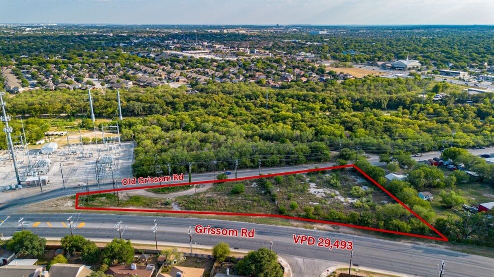 1.44 ± AC Grissom Rd Rd, San Antonio, TX for sale - Aerial - Image 2 of 12