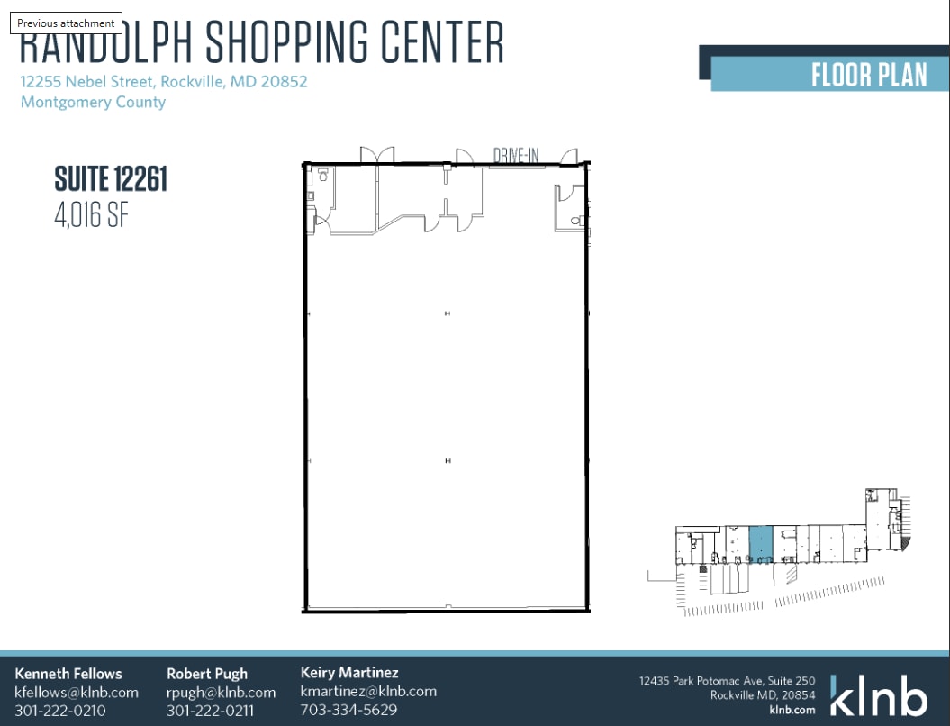 12205-12275 Nebel St, Rockville, MD for lease Floor Plan- Image 1 of 1