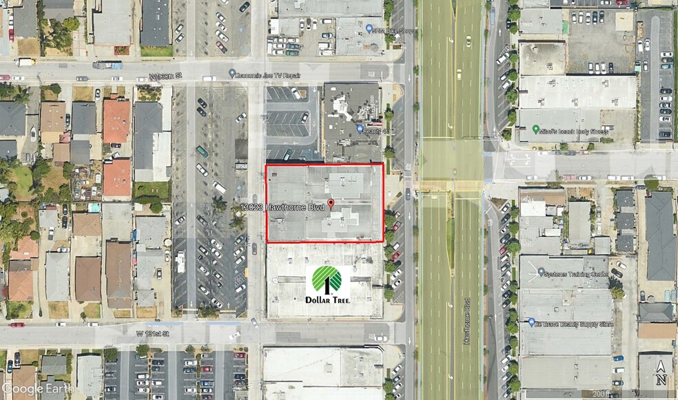 13023 Hawthorne Blvd, Hawthorne, CA for lease - Aerial - Image 2 of 3