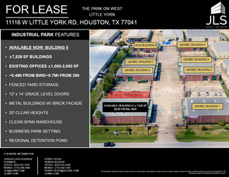 More details for 11116 W Little York Rd, Houston, TX - Industrial for Lease