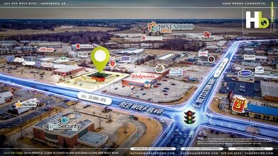 1324 Stadium Blvd, Jonesboro, AR - AERIAL  map view - Image1