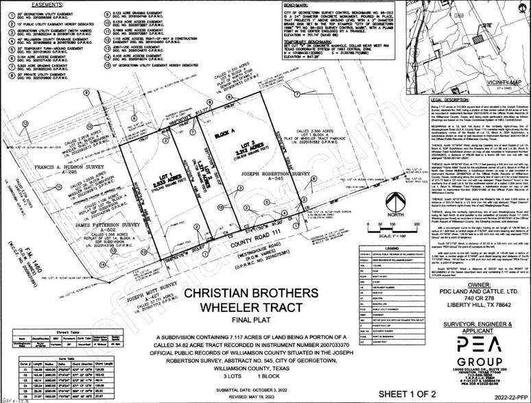 2201 Westinghouse, TX 78626 Land for Sale