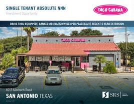 Taco Cabana | Recent Extension w/ Incrs - Drive Through Restaurant