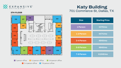 701 Commerce St, Dallas, TX for lease Floor Plan- Image 1 of 6