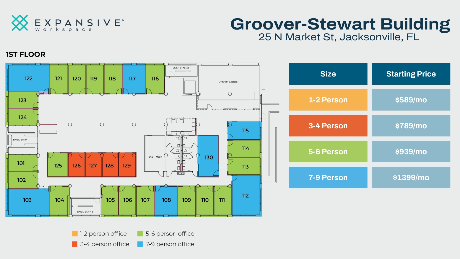 25 N Market St, Jacksonville, FL for lease Floor Plan- Image 1 of 3