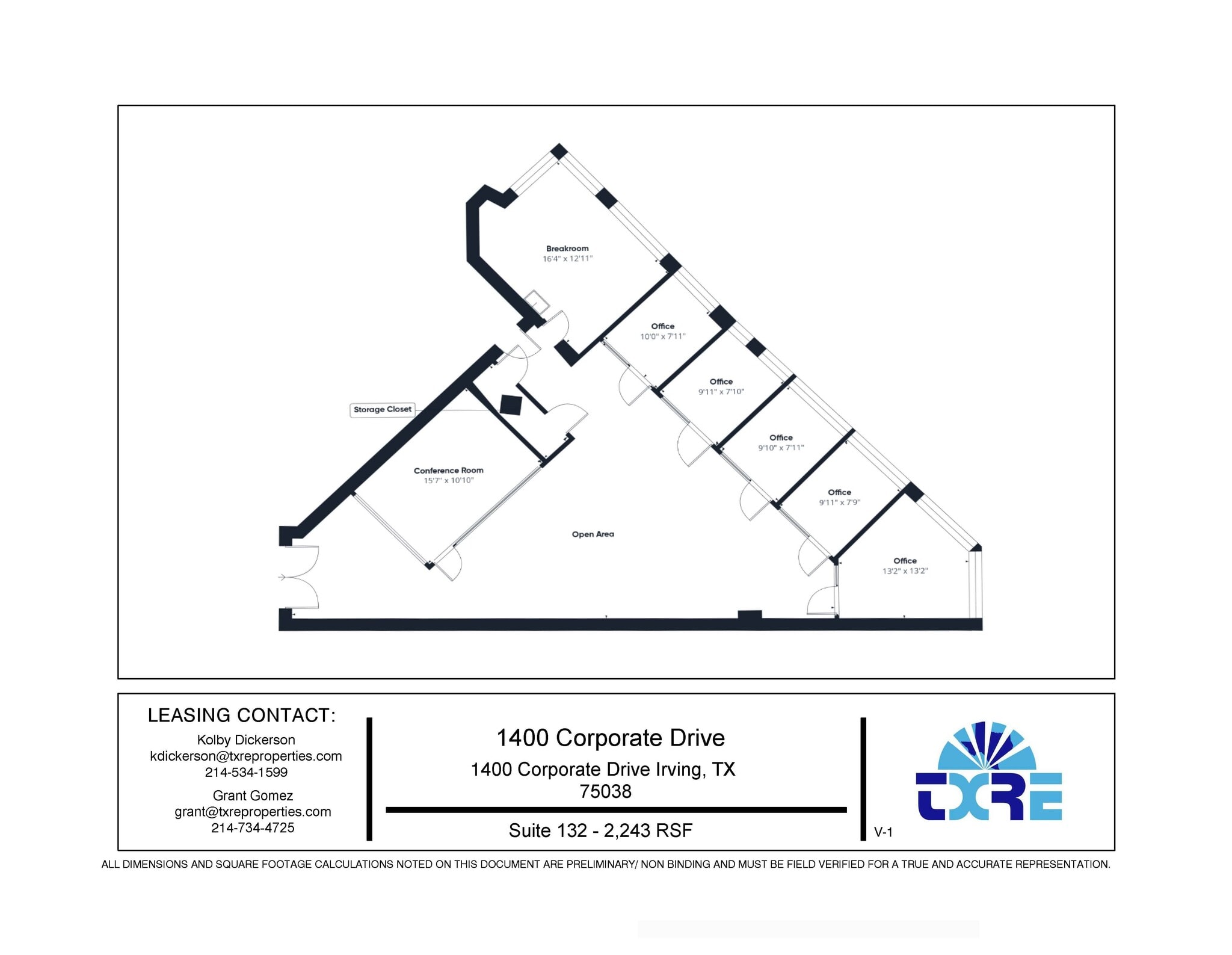 1400 Corporate Dr, Irving, TX for lease Floor Plan- Image 1 of 1