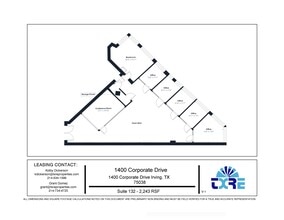 1400 Corporate Dr, Irving, TX for lease Floor Plan- Image 1 of 1
