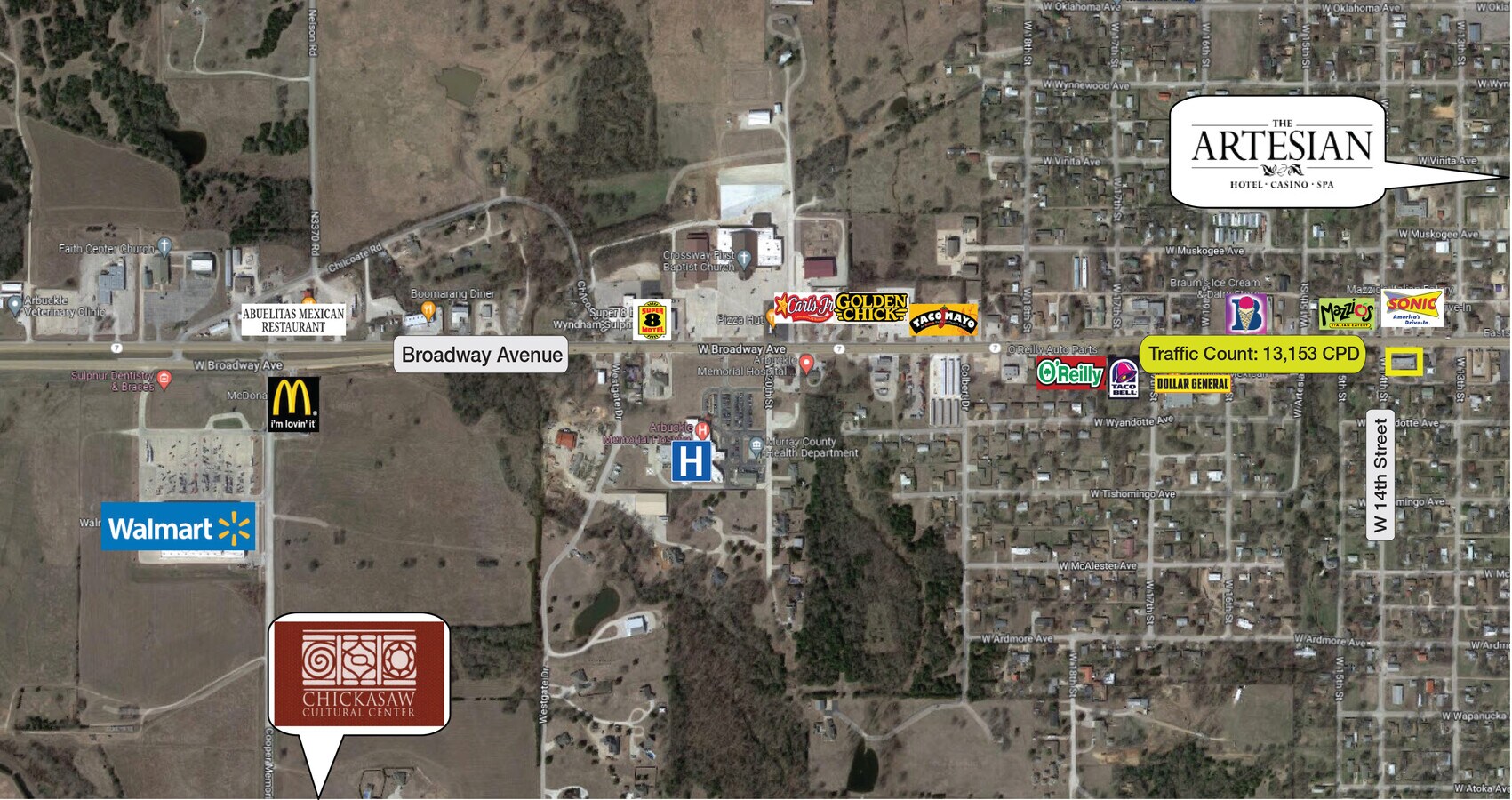 1325 W Broadway Ave, Sulphur, OK 73086