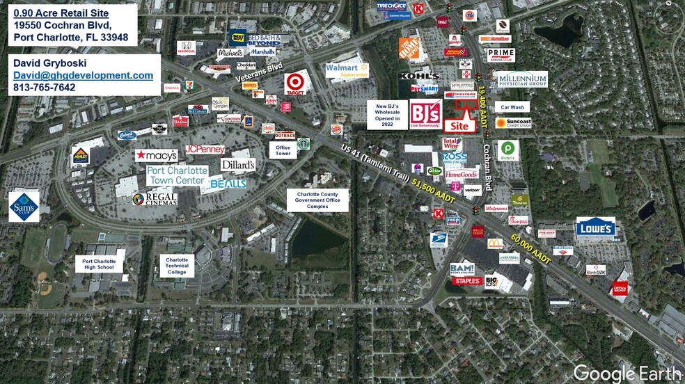 19550 Cochran Blvd, Port Charlotte, FL for lease - Aerial - Image 1 of 4