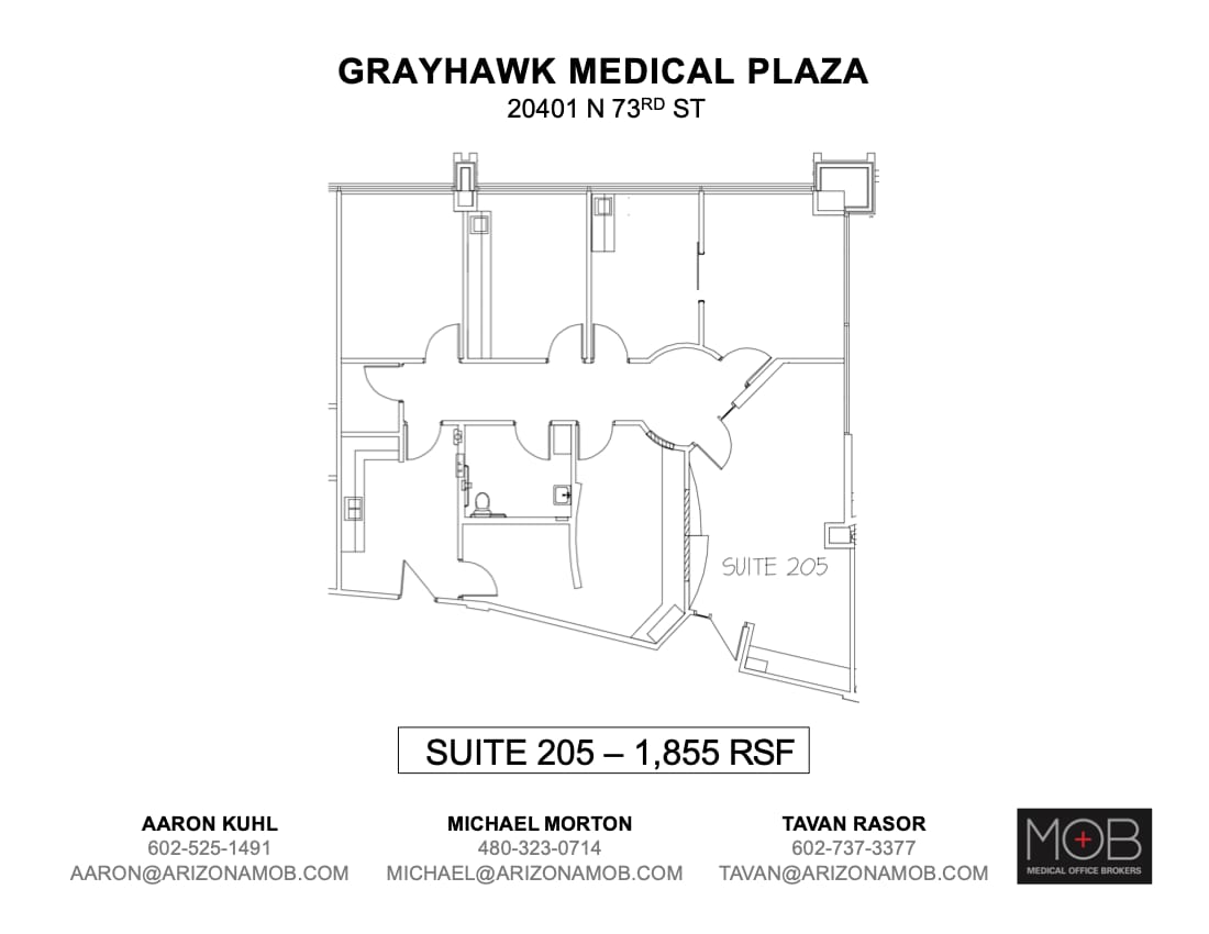 20401 N 73rd St, Scottsdale, AZ for lease Floor Plan- Image 1 of 1