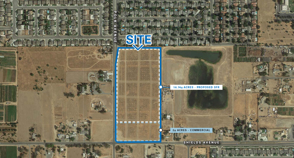 NEC W Shields & Polk Ave, Fresno, CA for sale - Building Photo - Image 2 of 2