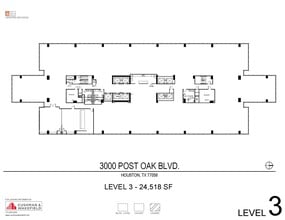 3000 Post Oak Blvd, Houston, TX for lease Floor Plan- Image 1 of 1