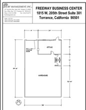 1815 W 205th St, Torrance, CA for lease Floor Plan- Image 1 of 1