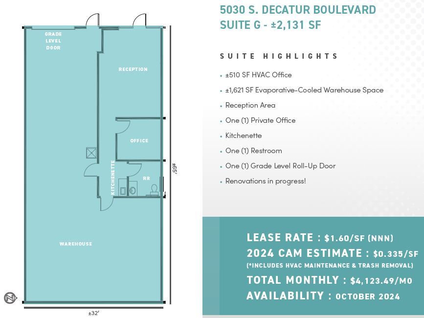 5030 S Decatur Blvd, Las Vegas, NV for lease Floor Plan- Image 1 of 1