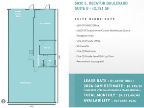 5030 S Decatur Blvd, Las Vegas, NV for lease Floor Plan- Image 1 of 1