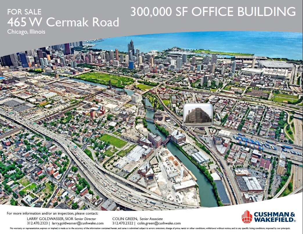 465 W Cermak Rd, Chicago, IL for sale Aerial- Image 1 of 1