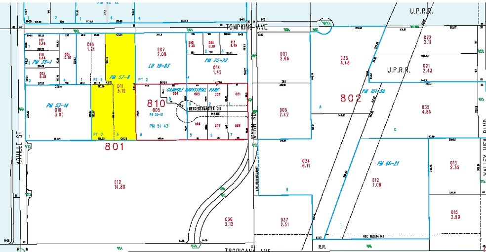 4265 W Tompkins Ave, Las Vegas, NV for sale - Plat Map - Image 2 of 4