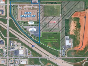 100 N Mustang Rd, Yukon, OK - AERIAL map view