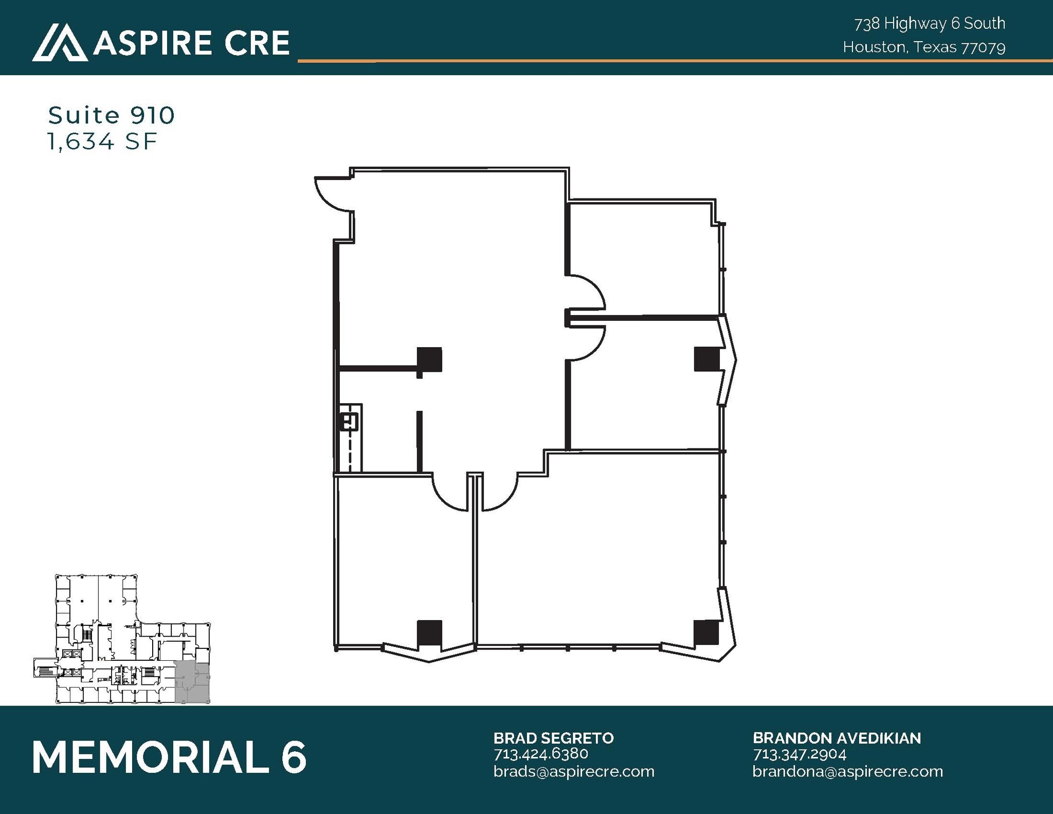 738 Highway 6 S, Houston, TX for lease Floor Plan- Image 1 of 2